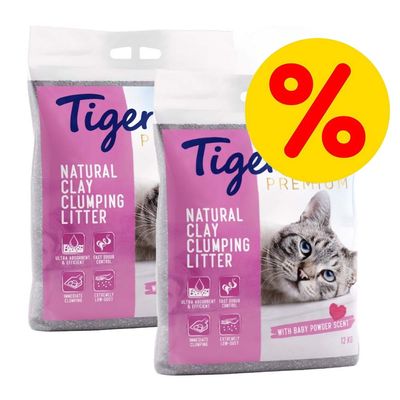 Fai scorta! 2 x 12 kg Lettiera Tigerino Canada Style Premium / Special Edition  Borotalco