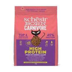 Schesir Born Carnivore High Protein Pollo con Aringa e salmone per gatto