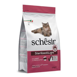 Schesir Sterilized & Light con Prosciutto Crocchette per gatto